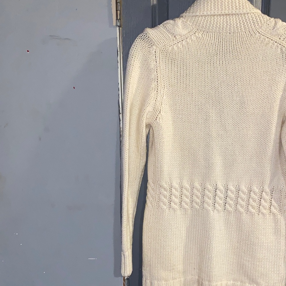 Cozy Cream Cable Knit Cardigan - Picture 7 of 8